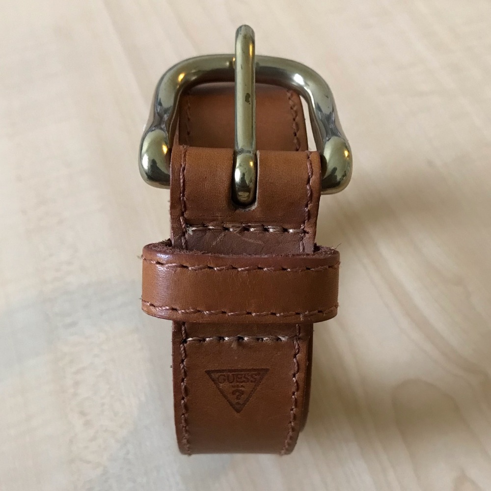 Guess genuine leather belt made in USA
